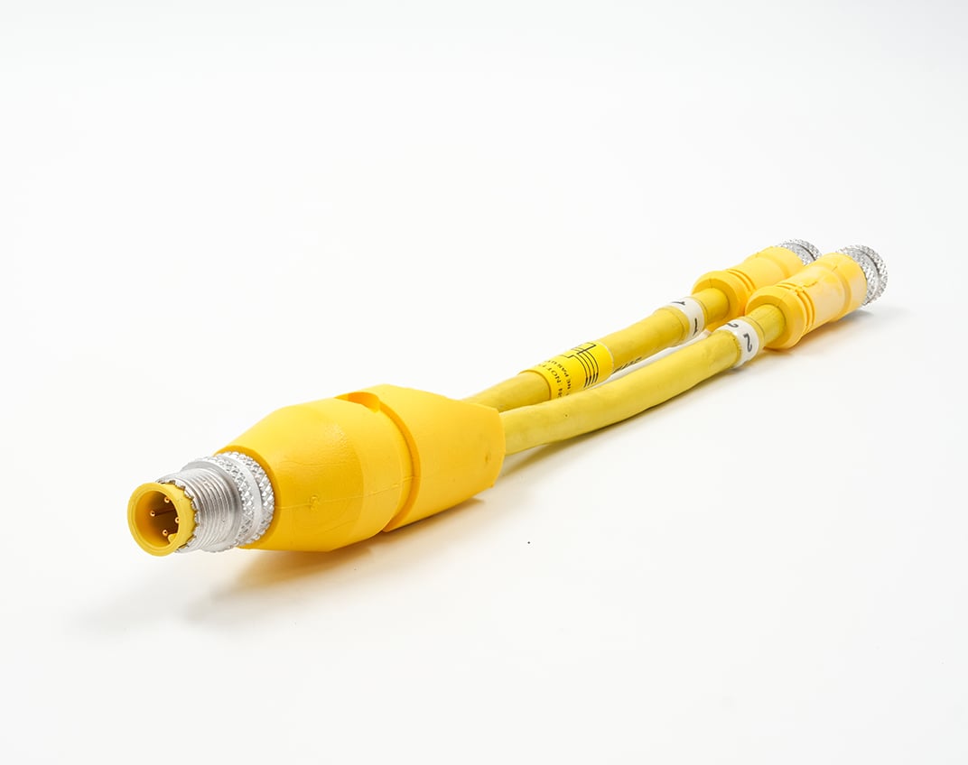 SUNNY　Oカートリッジ B12 Quick-Connex® Super-Trex® SJOO M12 DC Micro Y-Splitter Cordset